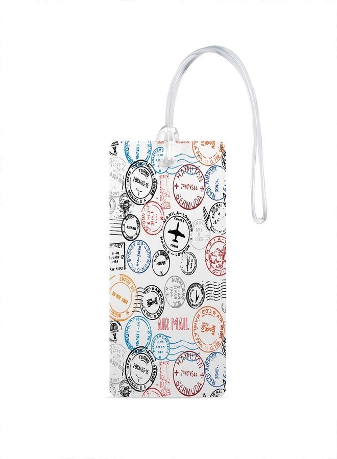 100yellow® Multicolor Luggage Tags, Bag Tag Travel Id Labels Tag for Baggage Suitcases Bags with Silicon- Ideal for Travel ( Pack of 2 ) - Image 2